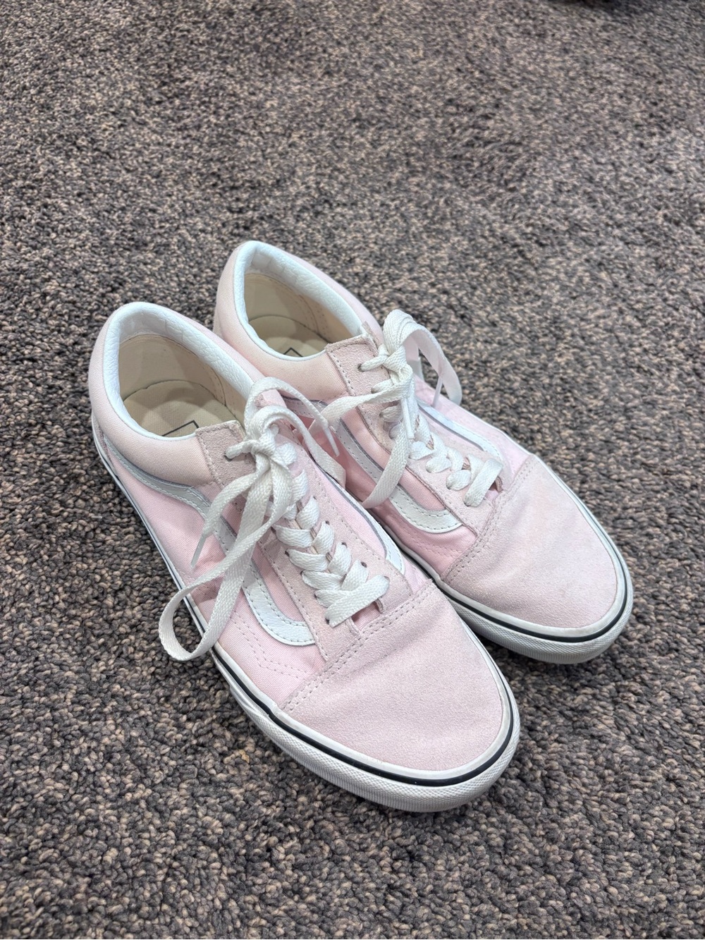 Vans Pink and White Low-Top Women's Sneakers (1 DAY LEFT!)